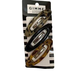 Gimme 3 Fashion Large Oval Barrettes